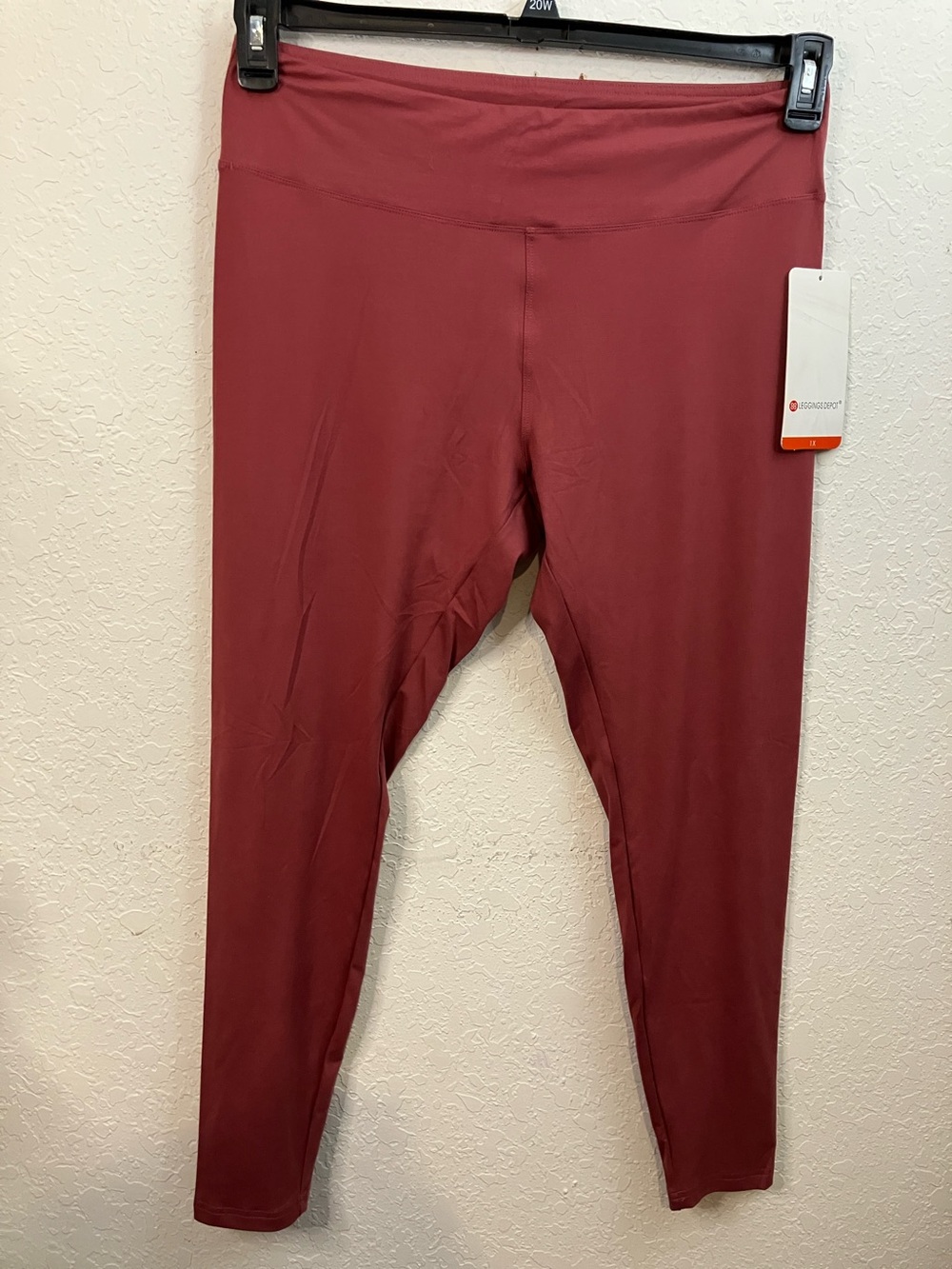 🆕 Leggings Depot High-Rise Wine Red Leggings